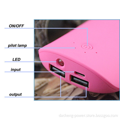 Factory wholesale Cute Pillow Shape portable power bank 5600mAh power bank